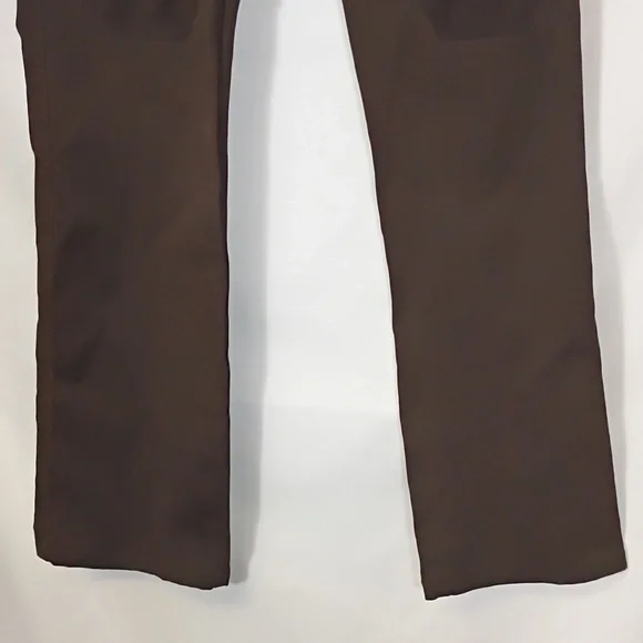 EUC JECKERSON Jeans Brown Iconic patches leg Denim Women Size 26 Bootcut - Picture 2 of 12